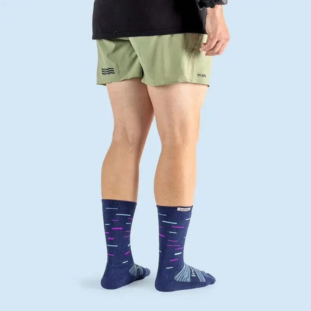 Chaussettes de course mi-lourdes Trail Crew par Injinji