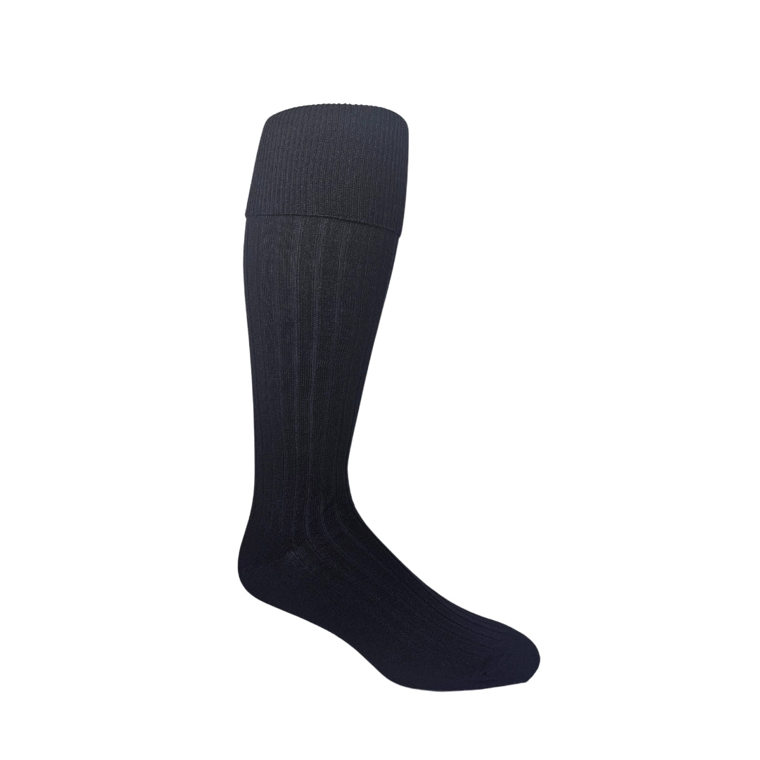 English Sport Shop Bermuda Merino Wool Ribbed 22" Thigh-high Sock