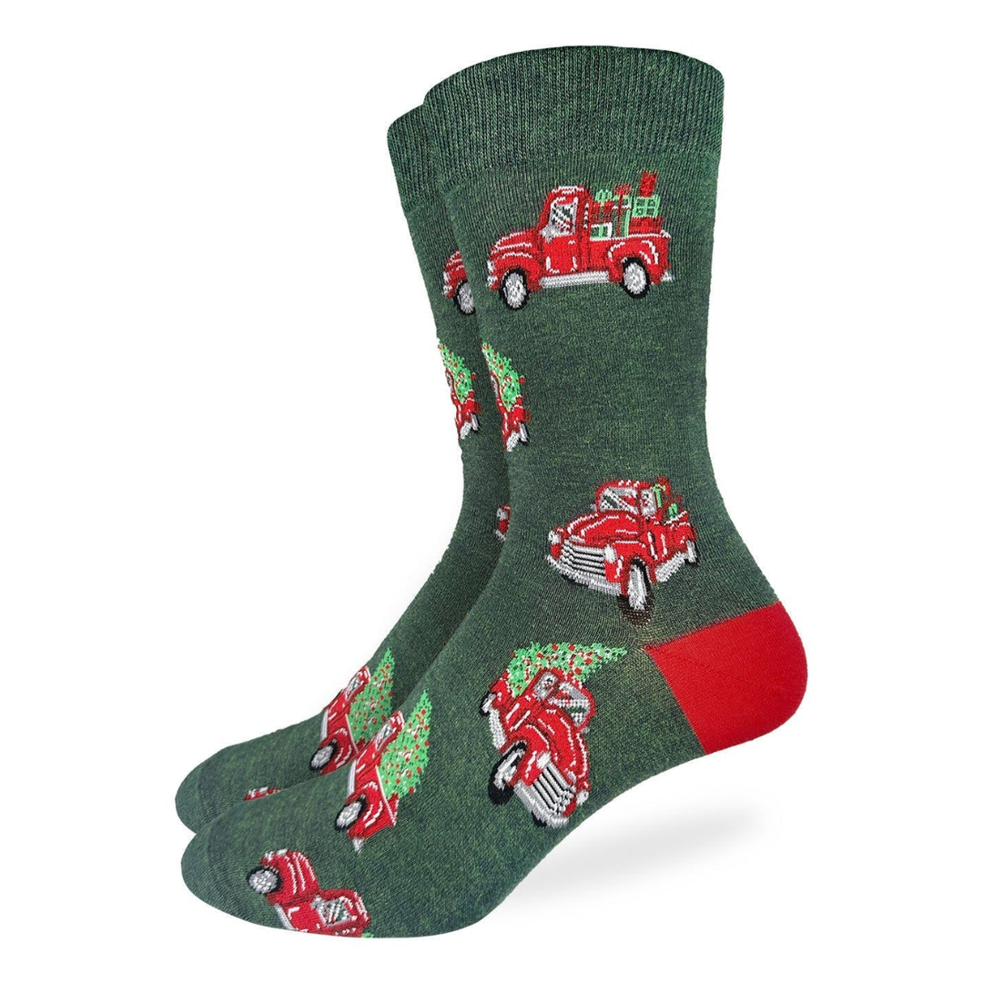 Chaussettes en coton « Arbres de Noël » par Good Luck Sock