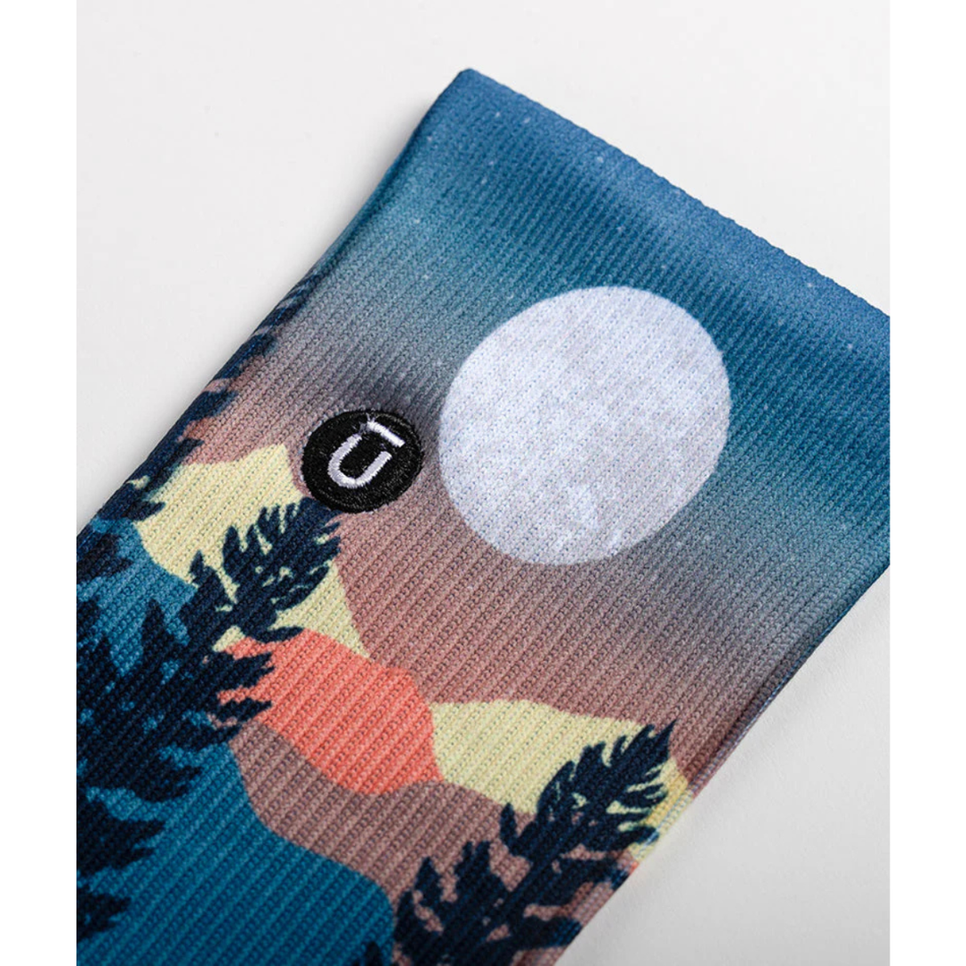 "Bright Night" Performance Crew Running Socks by Outway