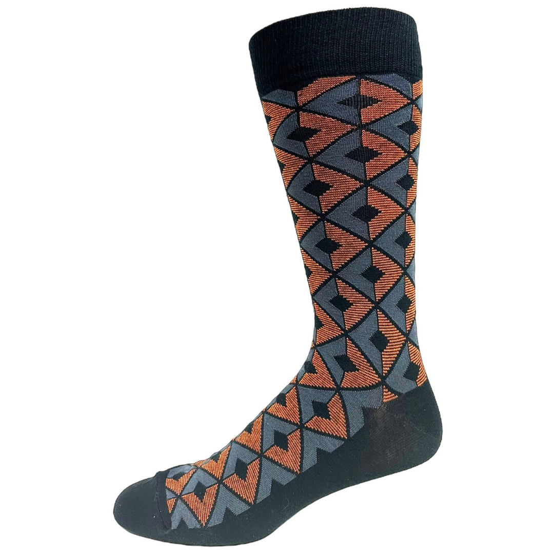 Chaussettes en coton « Chevron » par Key - Large 