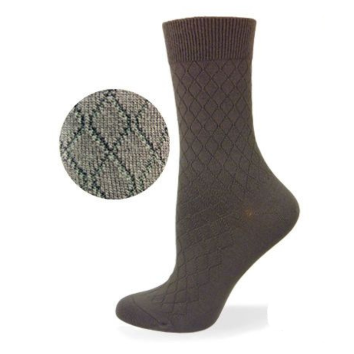 Chaussettes pour diabétiques en bambou unies de Wellness - Medium 