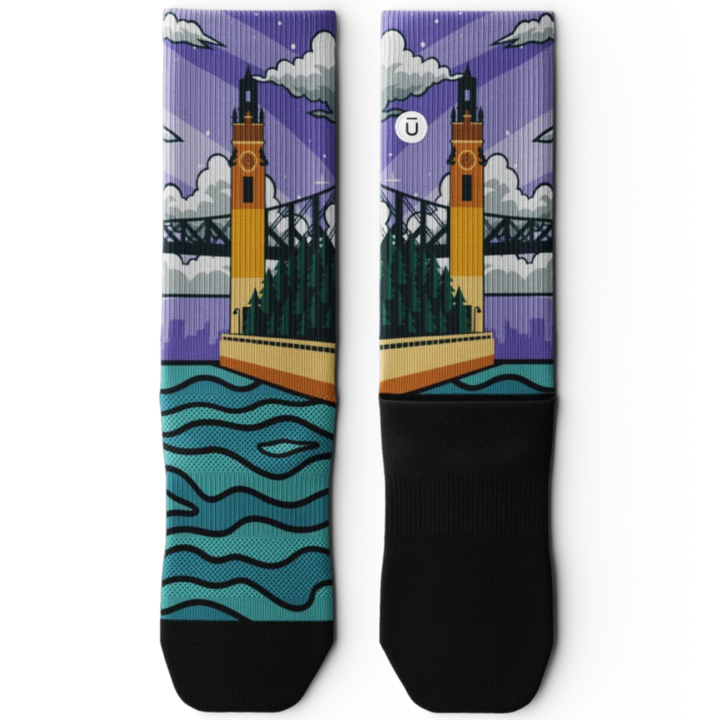 "Montreal" Performance Crew Running Socks by Outway