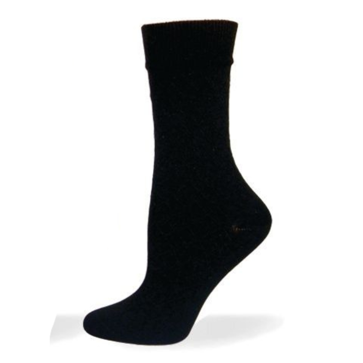 Chaussettes pour diabétiques en bambou unies de Wellness - Medium 