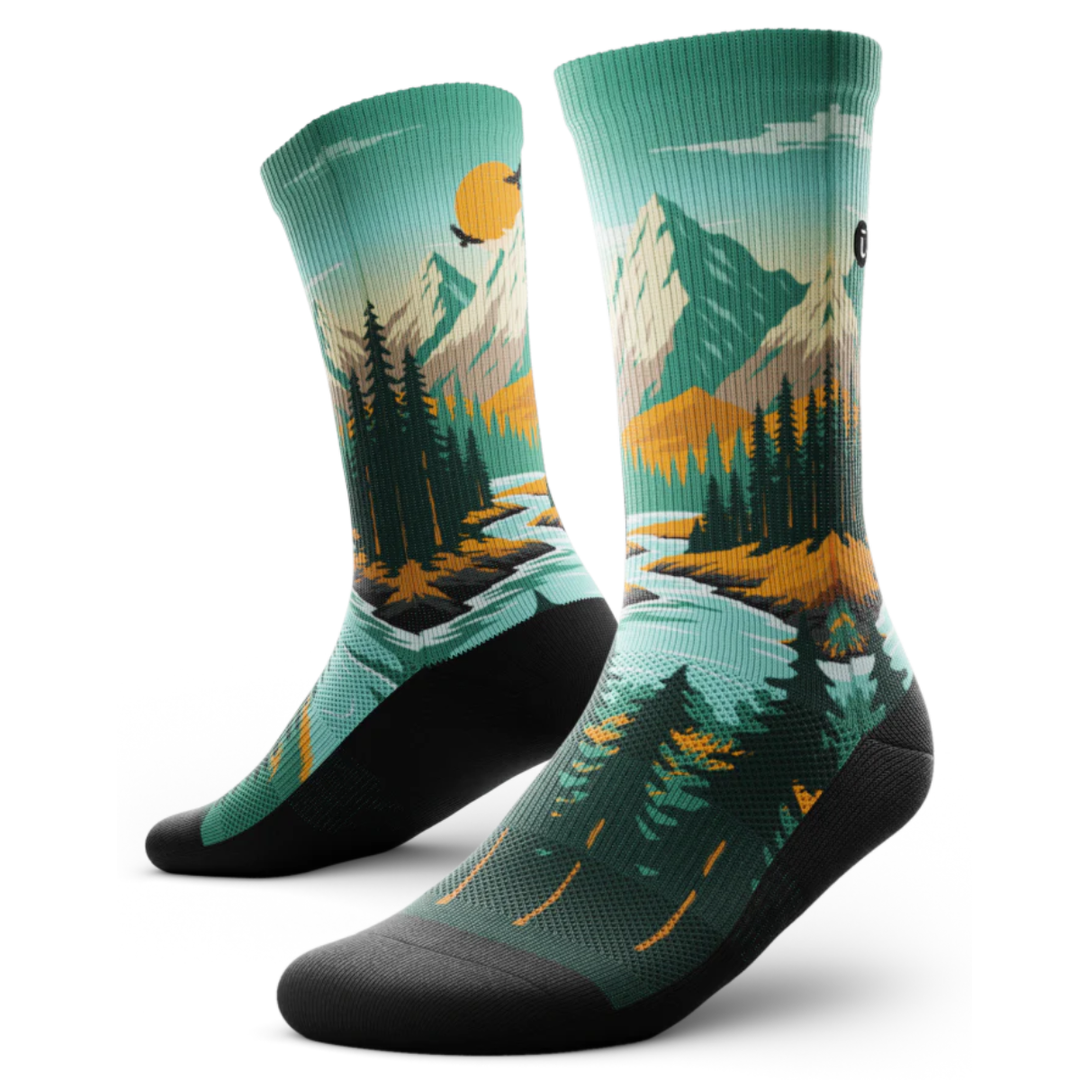 "Terrapath" Performance Crew Running Socks by Outway