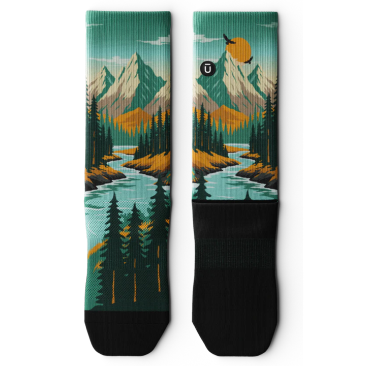 "Terrapath" Performance Crew Running Socks by Outway