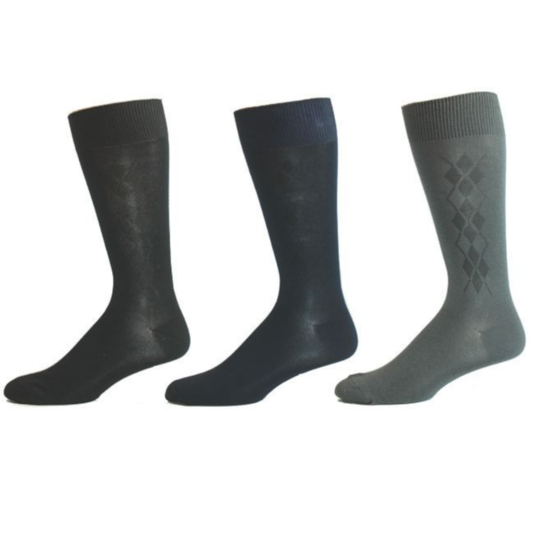 Chaussettes en coton « Chevron » par Key - Large 
