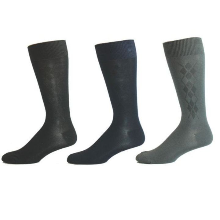 Chaussettes en coton « Chevron » par Key - Large 