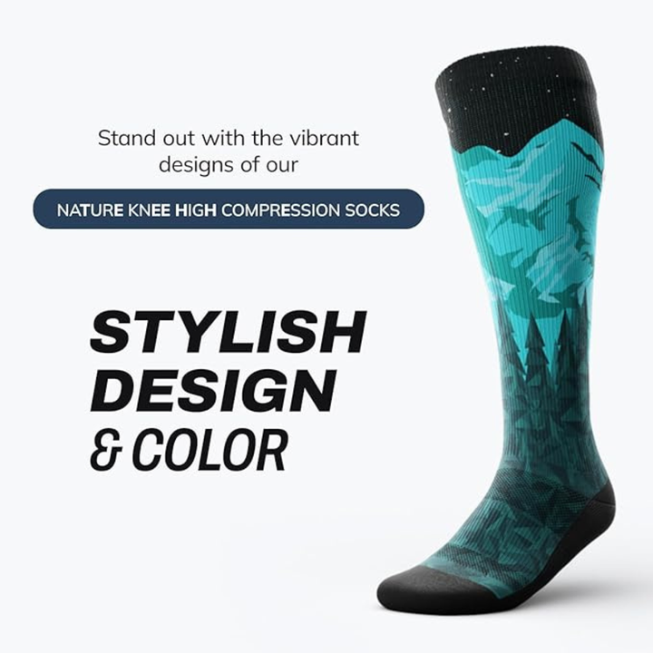 "Take a hike" Knee High Compression Socks by Outway