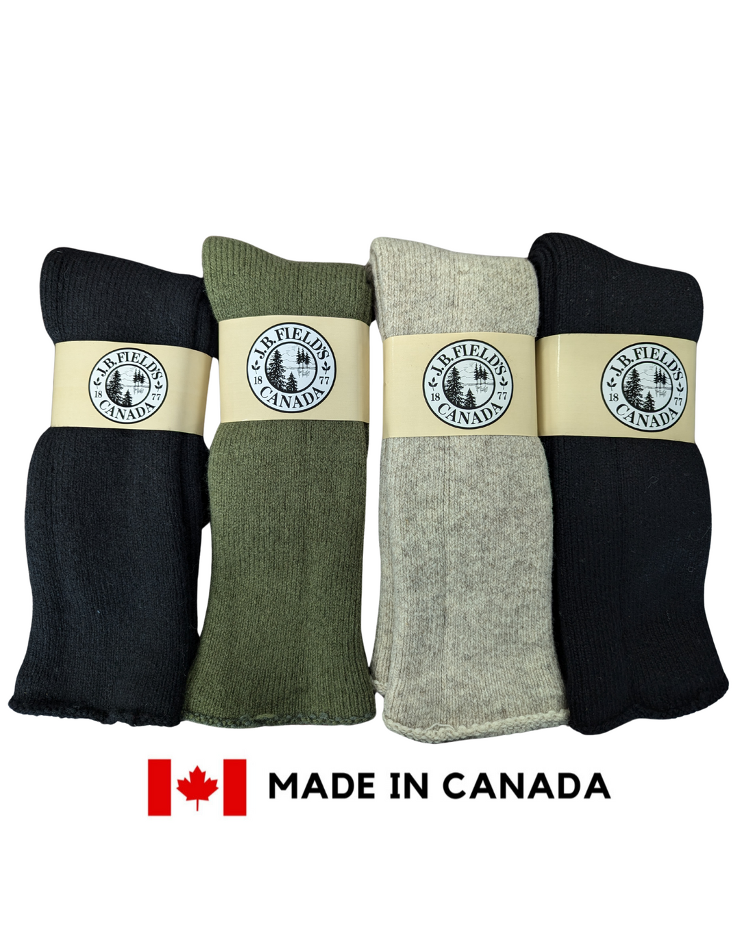 2 PAIRES - Chaussettes thermiques en laine « Arctic Trail » Icelandic -40 de JB Field (LÉGÈREMENT IMPARFAITES)