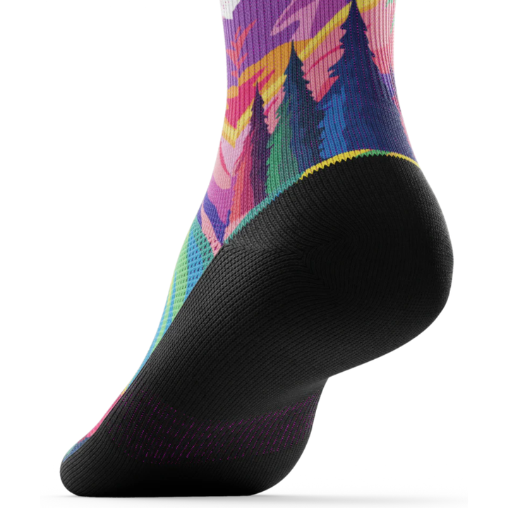 "Nature Trip” Performance Crew Running Socks by Outway
