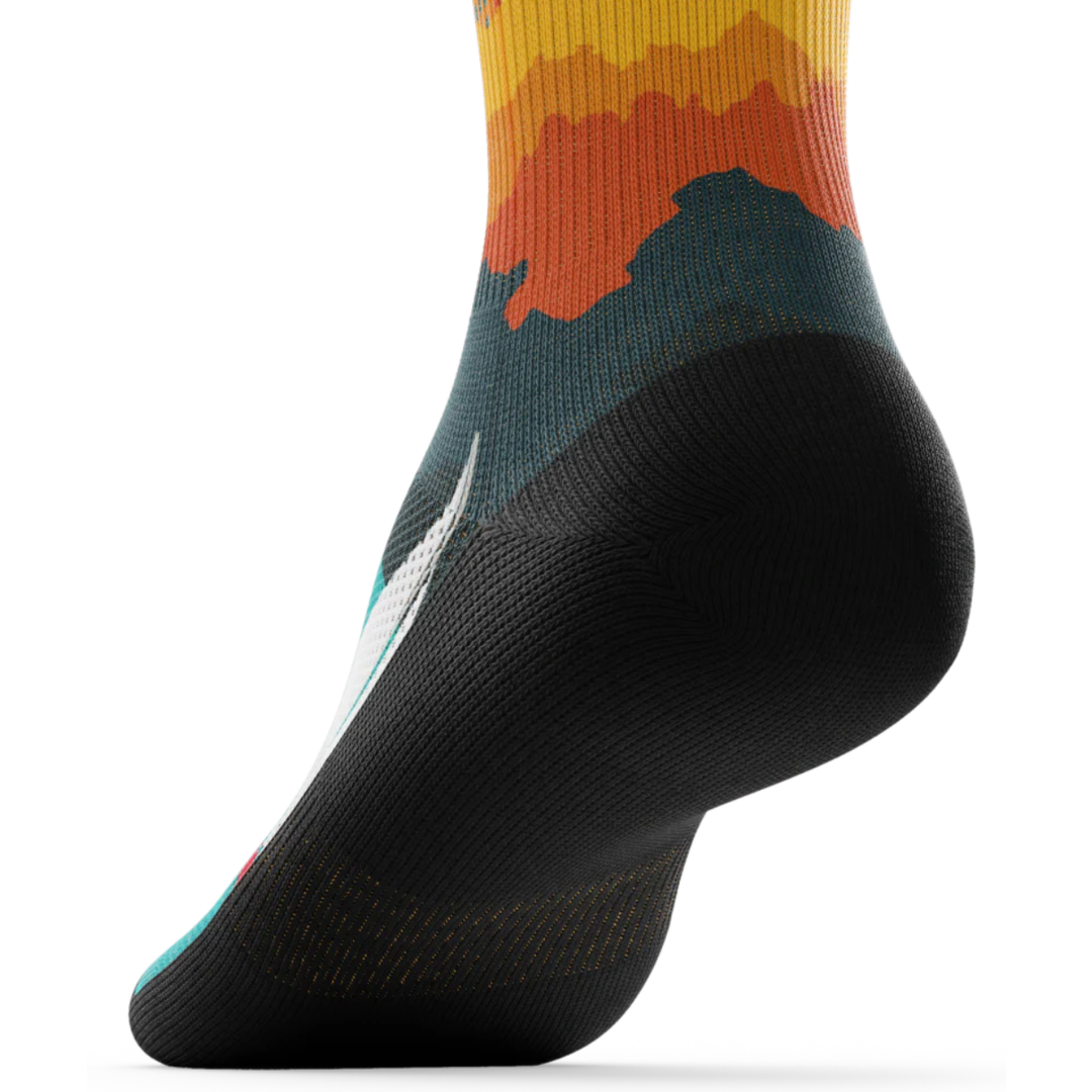 "Quebec" Performance Crew Running Socks by Outway