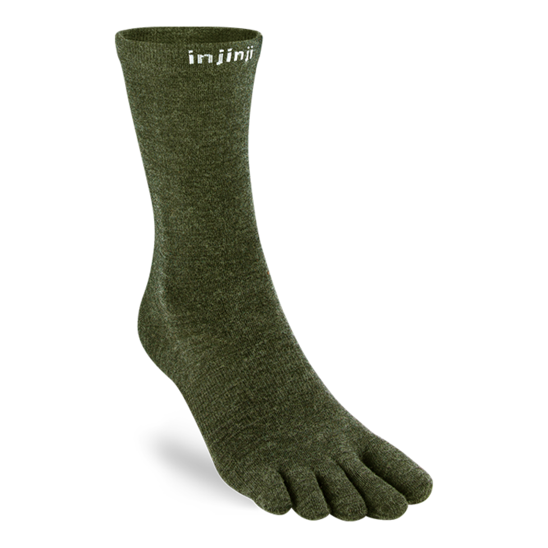 Injinji Merino Wool Liner Crew Toe Socks - Unisex