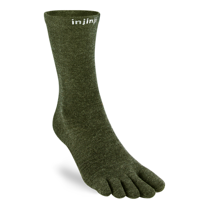 Injinji Merino Wool Liner Crew Toe Socks - Unisex