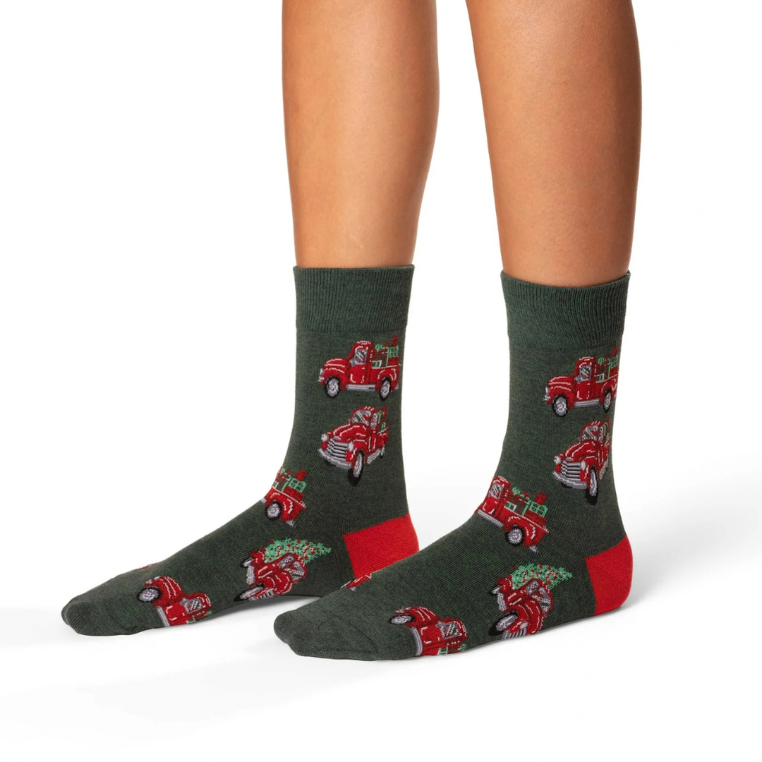 Chaussettes en coton « Arbres de Noël » par Good Luck Sock