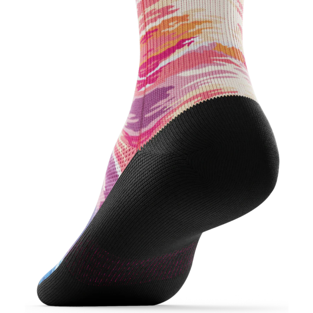 "Sunkissed Waves" Performance Crew Running Socks by Outway