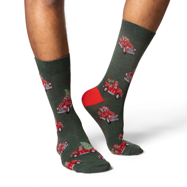 Chaussettes en coton « Arbres de Noël » par Good Luck Sock