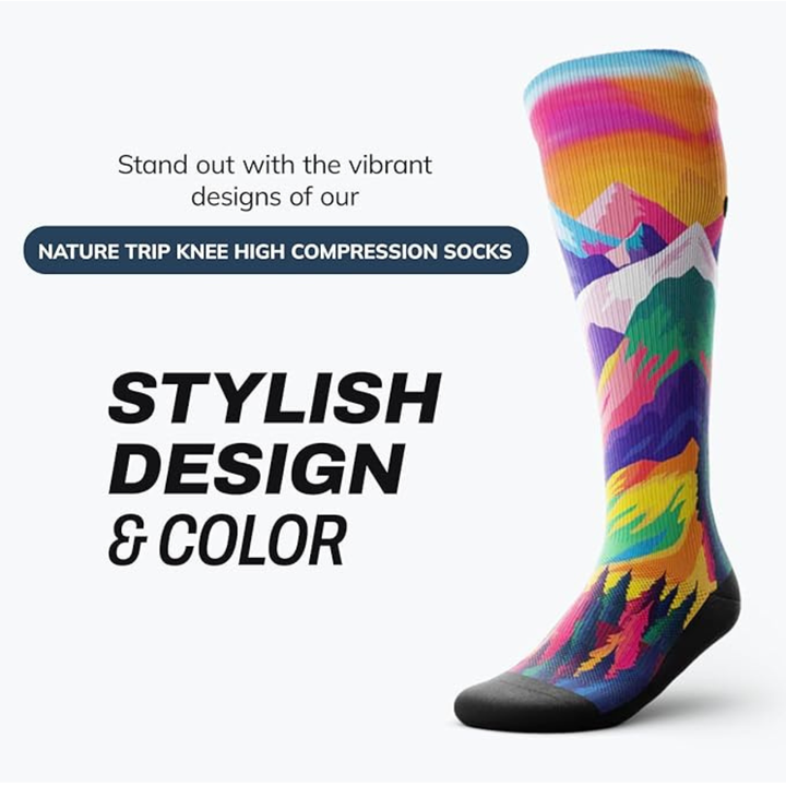 "Nature Trip" Knee High Compression Socks by Outway