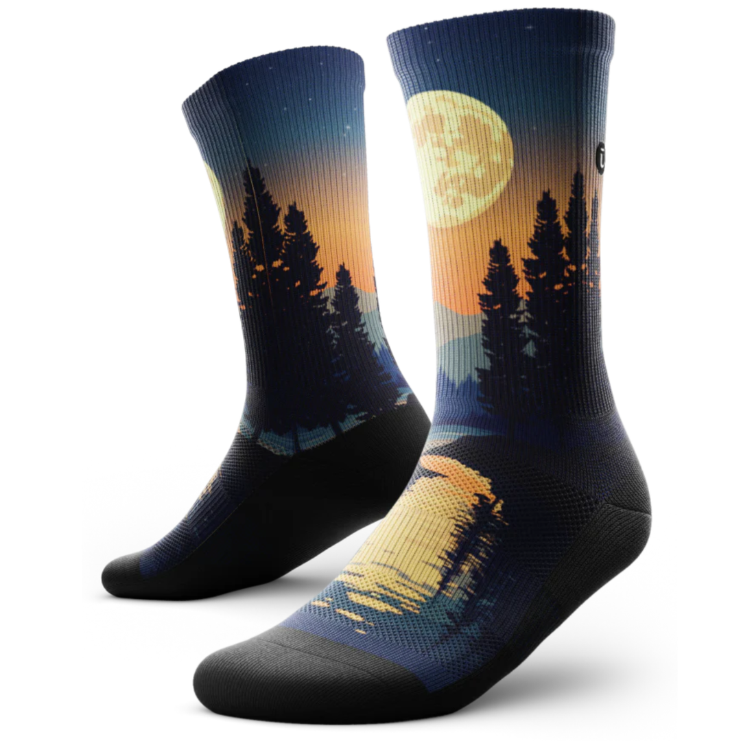 "Moonlight Drift" Performance Crew Running Socks by Outway