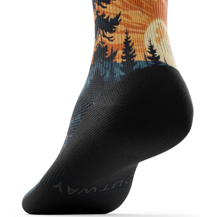 "Fiery Night" Knee High Compression Socks by Outway