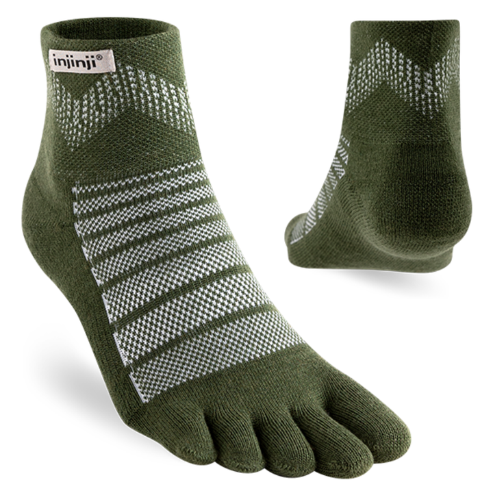 Chaussettes mi-mollet légères CoolMax Mini Crew - par Injinji