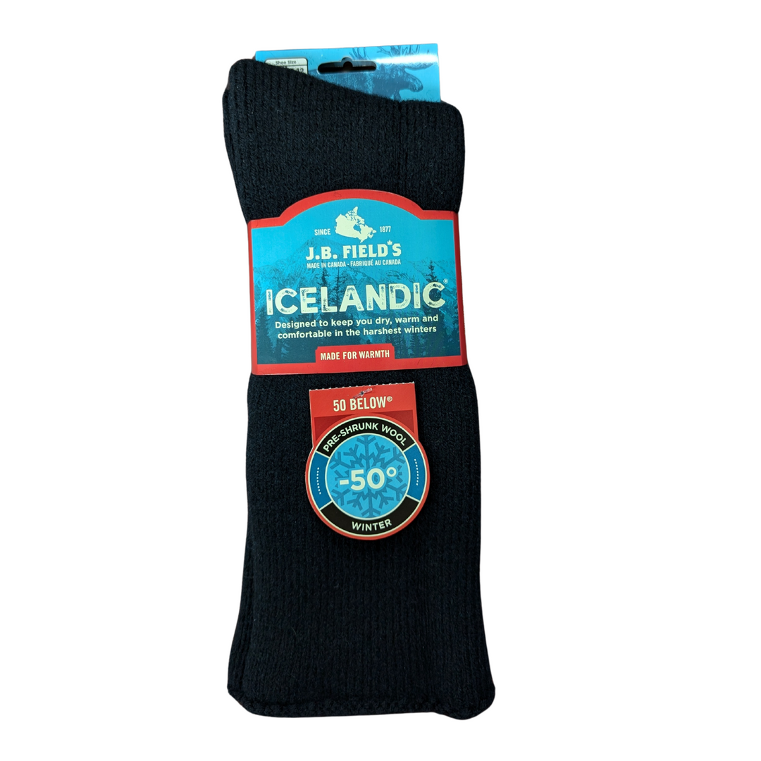 J.B. Field's Men's Icelandic "50 Below Ice" Wool Thermal Sock