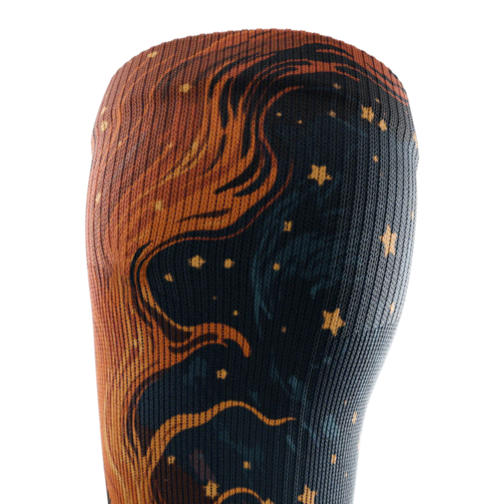 "Fiery Night" Knee High Compression Socks by Outway