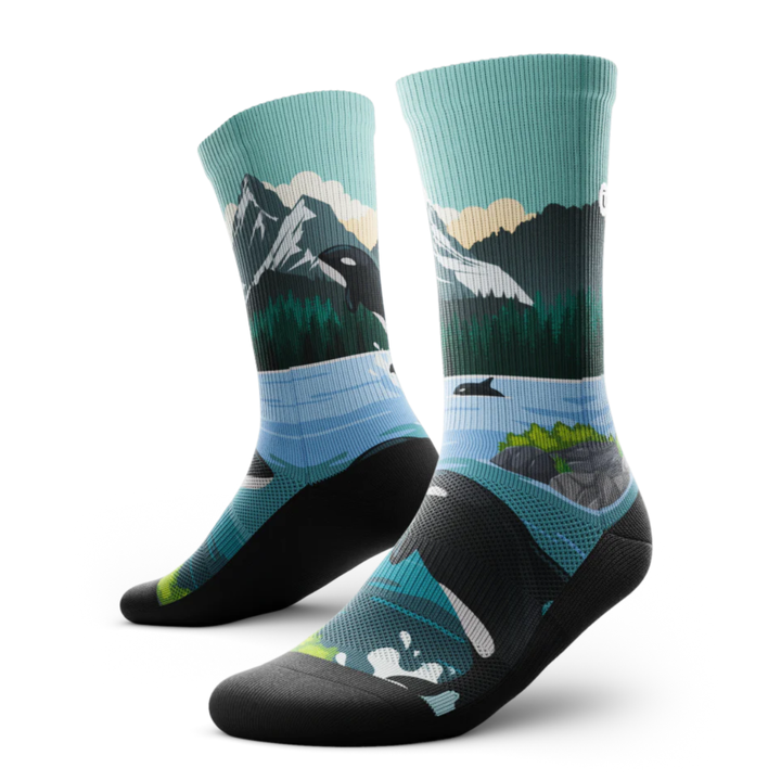 "Vancouver" Performance Crew Running Socks by Outway