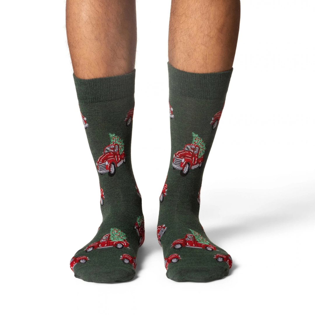Chaussettes en coton « Arbres de Noël » par Good Luck Sock