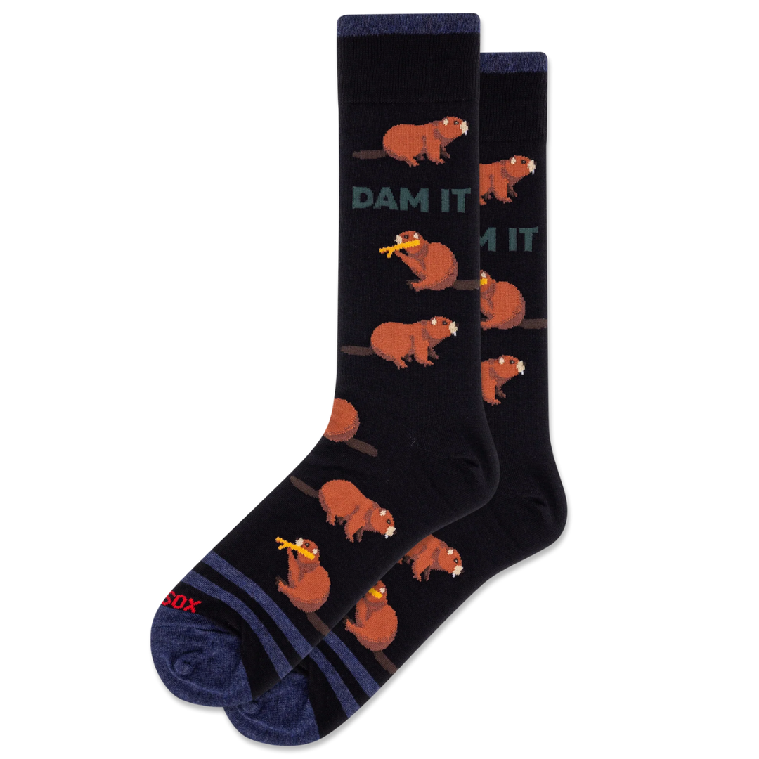 Chaussettes mi-mollet en coton « Golf Balls » Hot Sox - Taille L 
