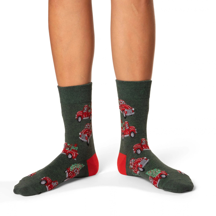 Chaussettes en coton « Arbres de Noël » par Good Luck Sock