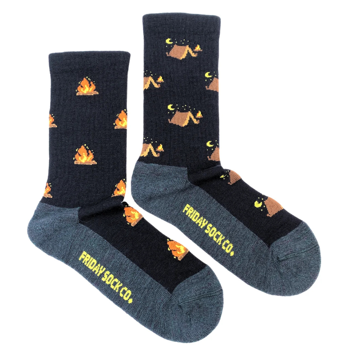 Chaussettes en coton à motif de paysage « Bouclier canadien » de Friday Sox Co