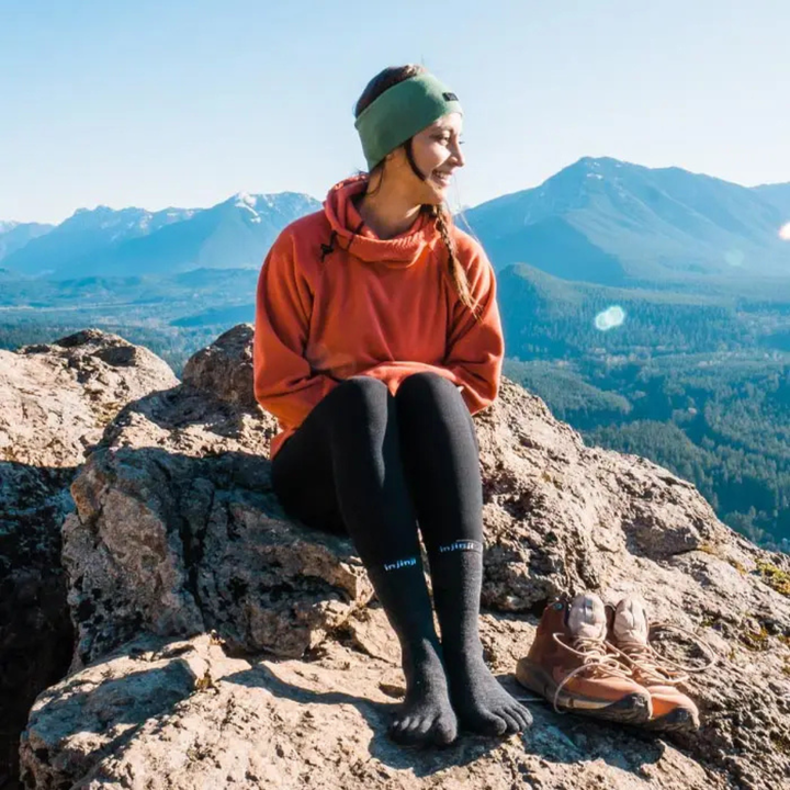 Injinji Merino Wool Liner Crew Toe Socks - Unisex