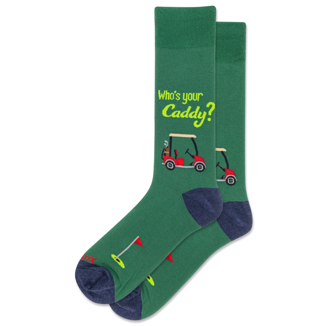 Chaussettes mi-mollet en coton « Golf Balls » Hot Sox - Taille L 