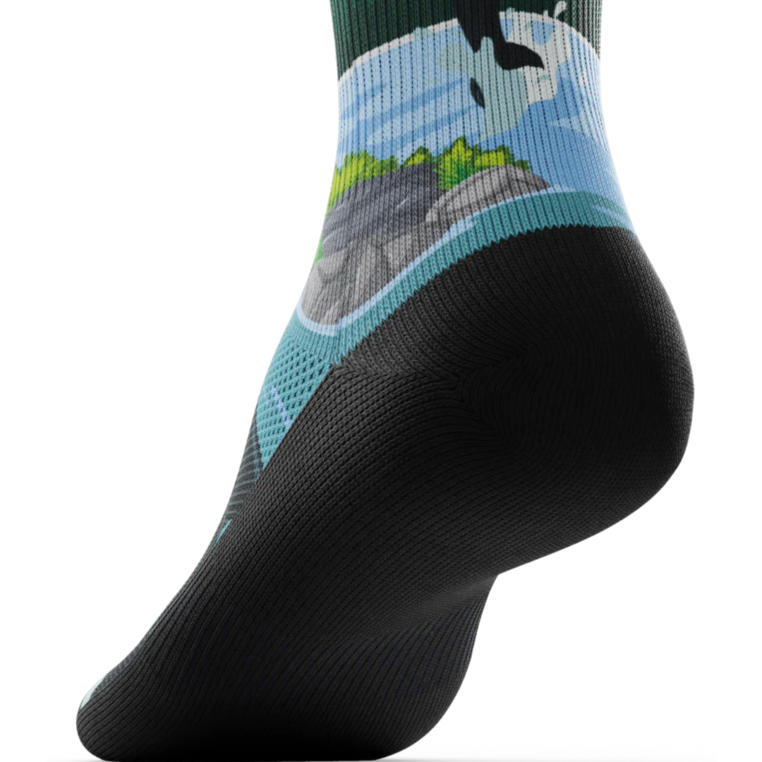 "Vancouver" Performance Crew Running Socks by Outway