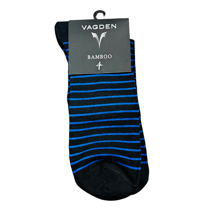 Vagden "Stripes" Bamboo Mini-Crew Sock - Large (clearance)