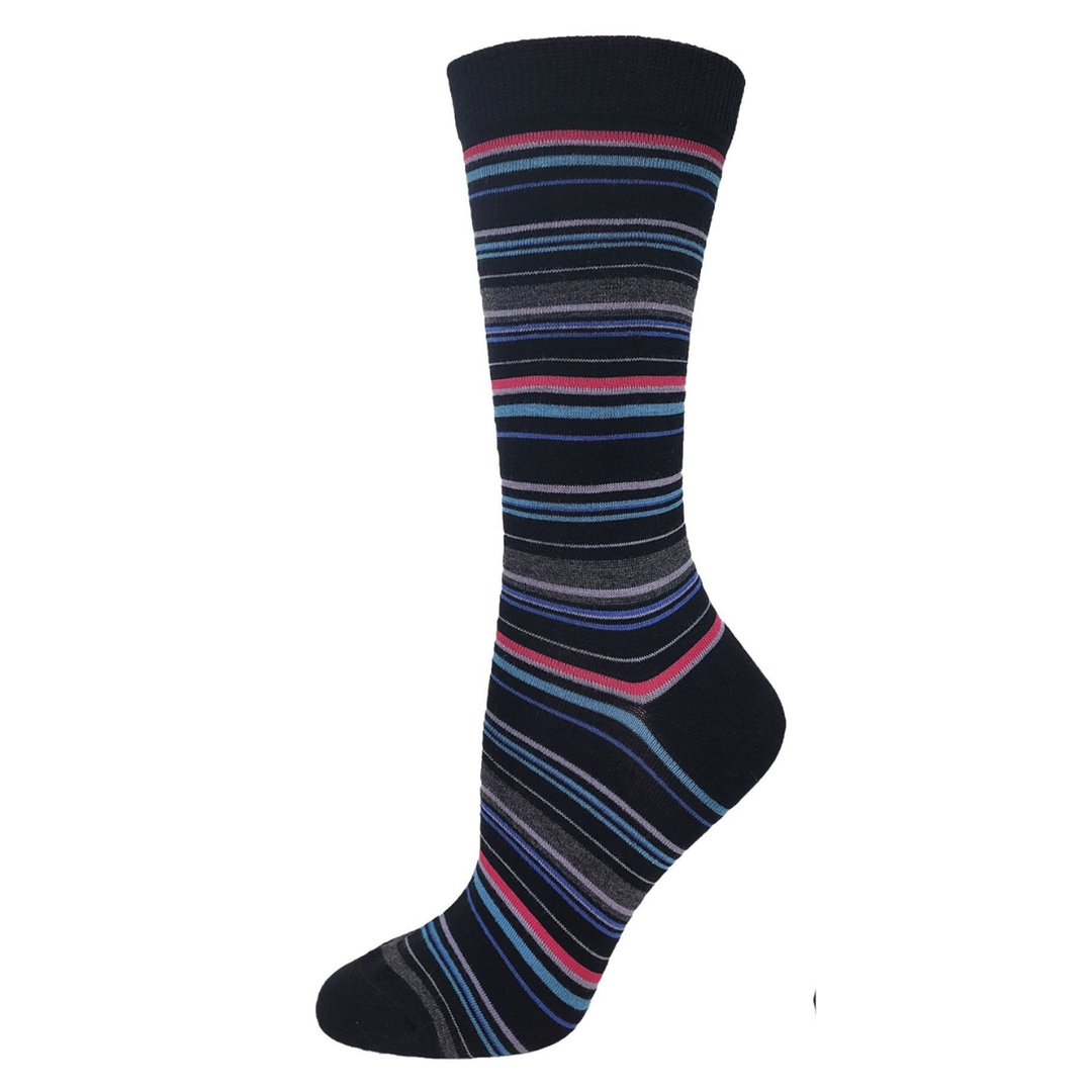 Chaussettes en coton « Chevron » par Key - Large 