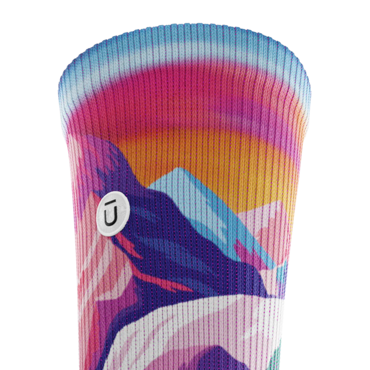 "Nature Trip” Performance Crew Running Socks by Outway