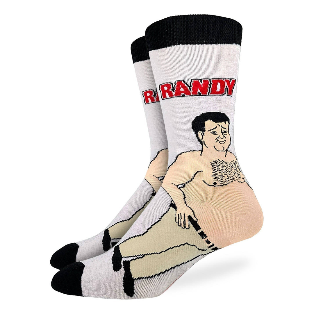 Chaussettes mi-mollet « Bob Ross Faces » par Good Luck Sock 