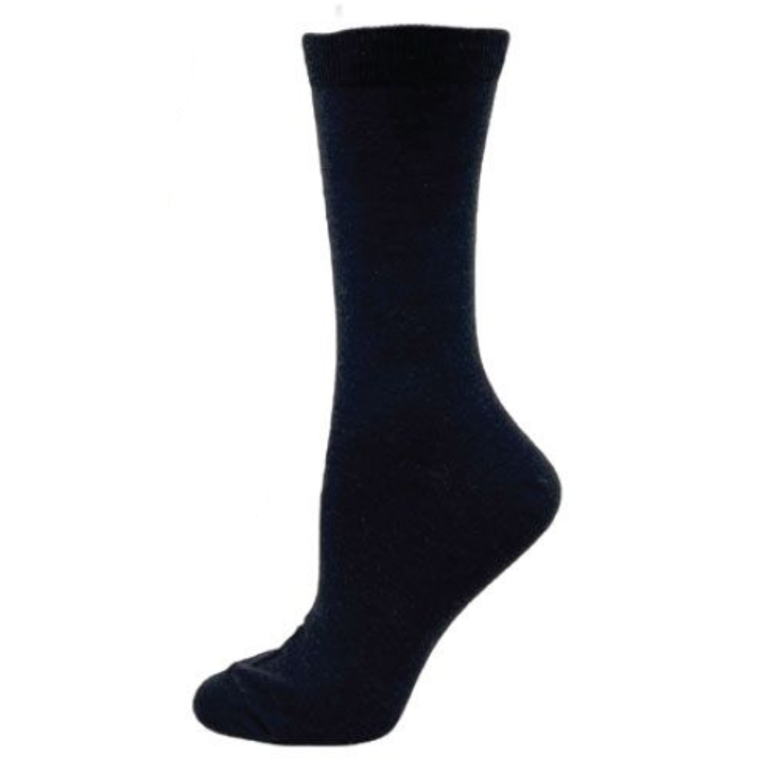Copper-Infused Plain Crew Socks by KEY