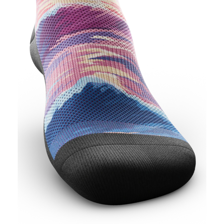 "Sunkissed Waves" Performance Crew Running Socks by Outway