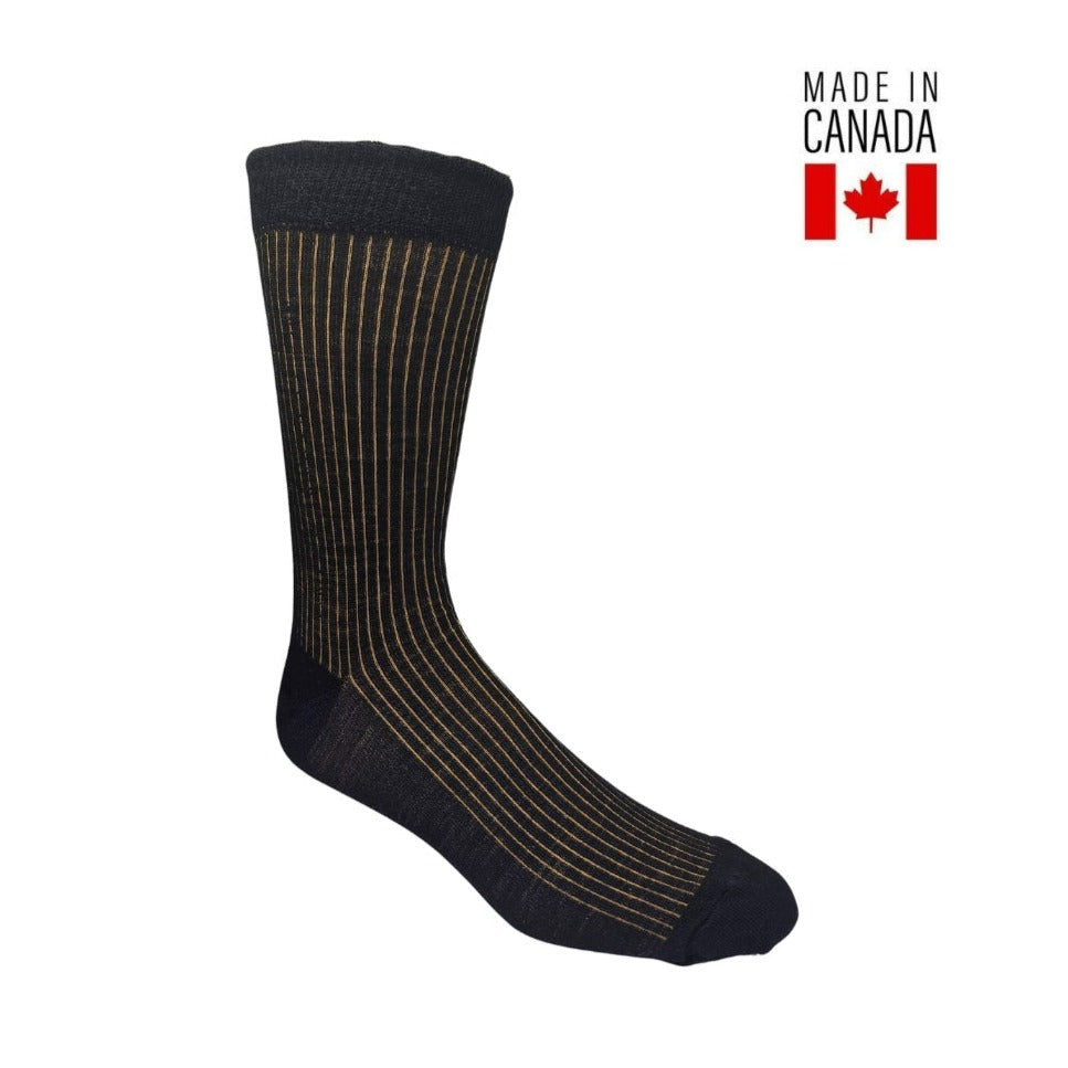 Men's Merino Wool Ribbed Dress Socks (1 PAIR) - CLEARANCE