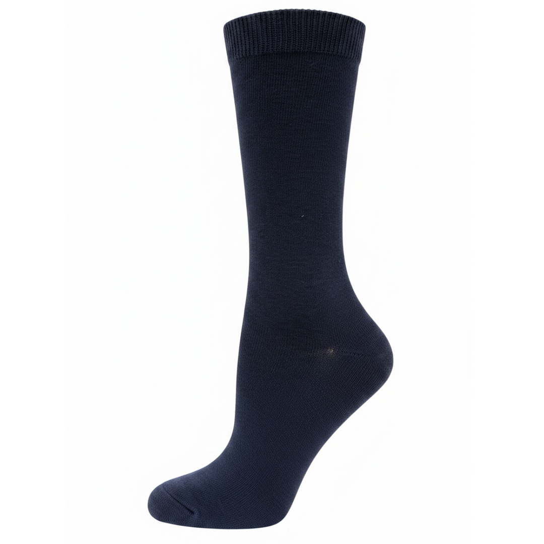 Chaussettes diabétiques côtelées en coton par Wellness - Grande 