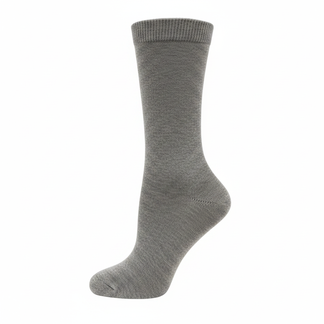 Chaussettes diabétiques côtelées en coton par Wellness - Grande 