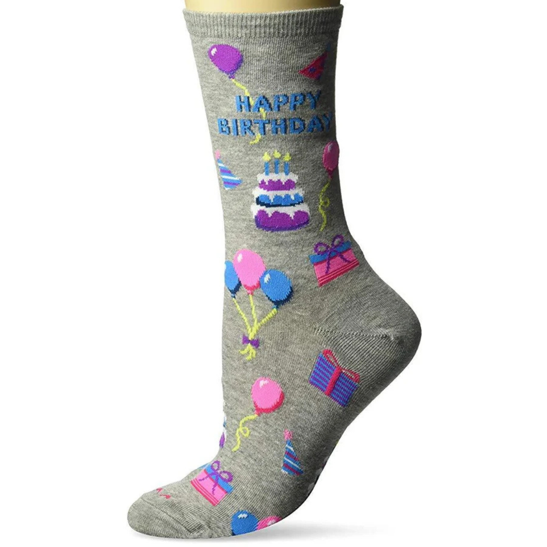 Chaussettes en coton « Joyeux anniversaire » par Hot Sox - Medium 