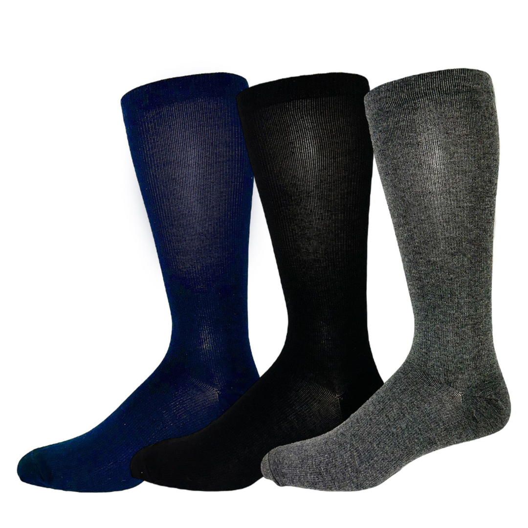 Chaussettes diabétiques en bambou « Diamond Block » de Wellness - Grande