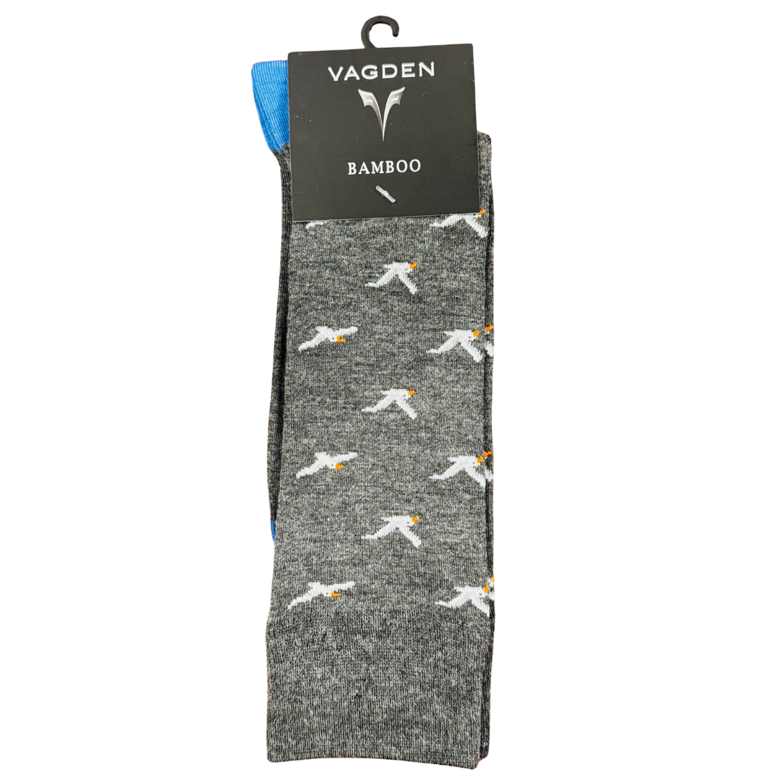 Vagden "Flying Bird" Bamboo Crew Sock - Large (clearance)
