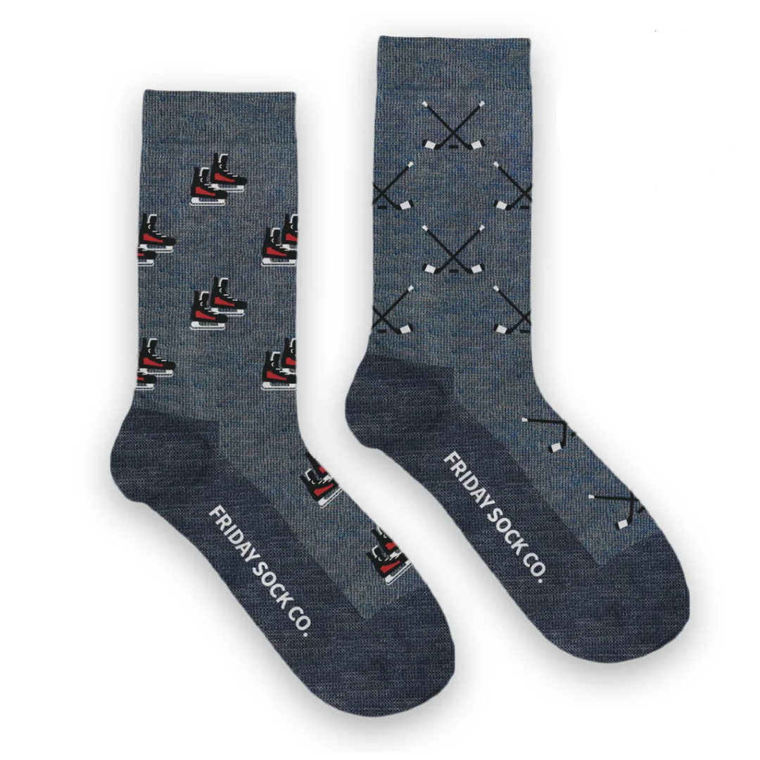 Chaussettes en coton à motif de paysage « Bouclier canadien » de Friday Sox Co