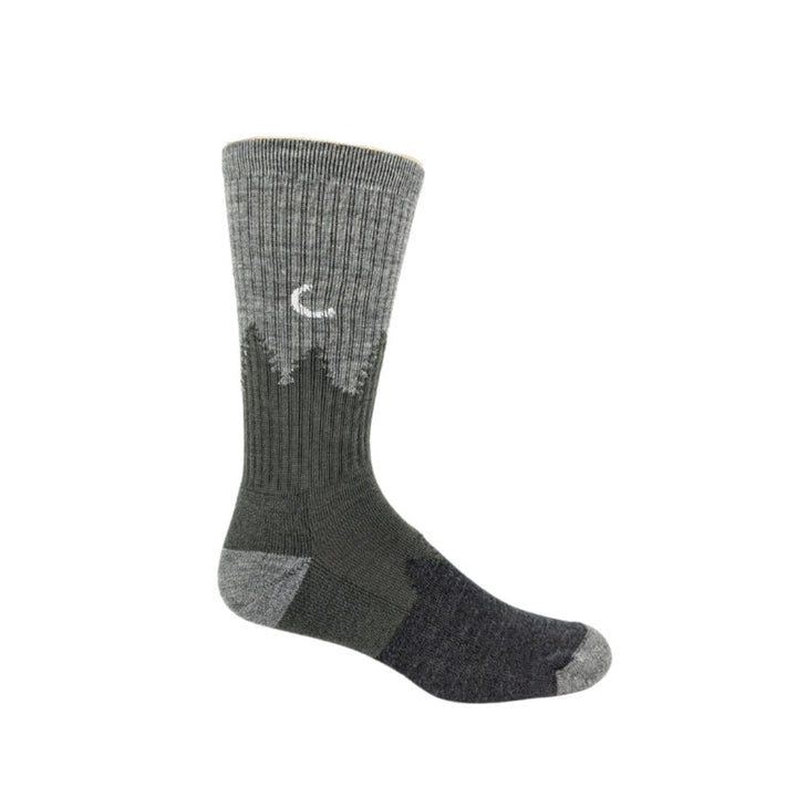 merino wool socks with tree outline