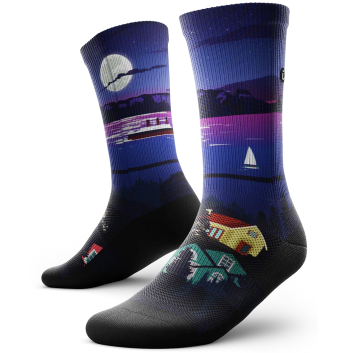 "Thunder Bay" Performance Crew Running Socks by Outway